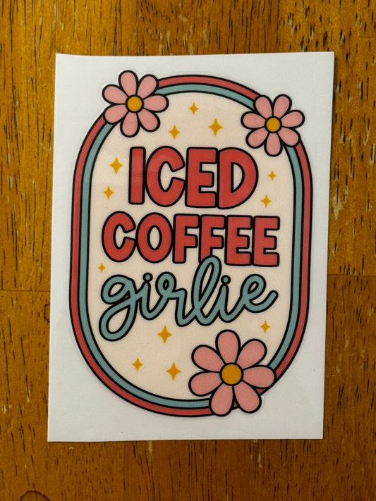 “Iced coffee girlie” Decal