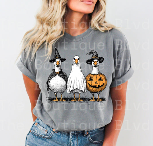 “Spooky goose trio” t-shirt