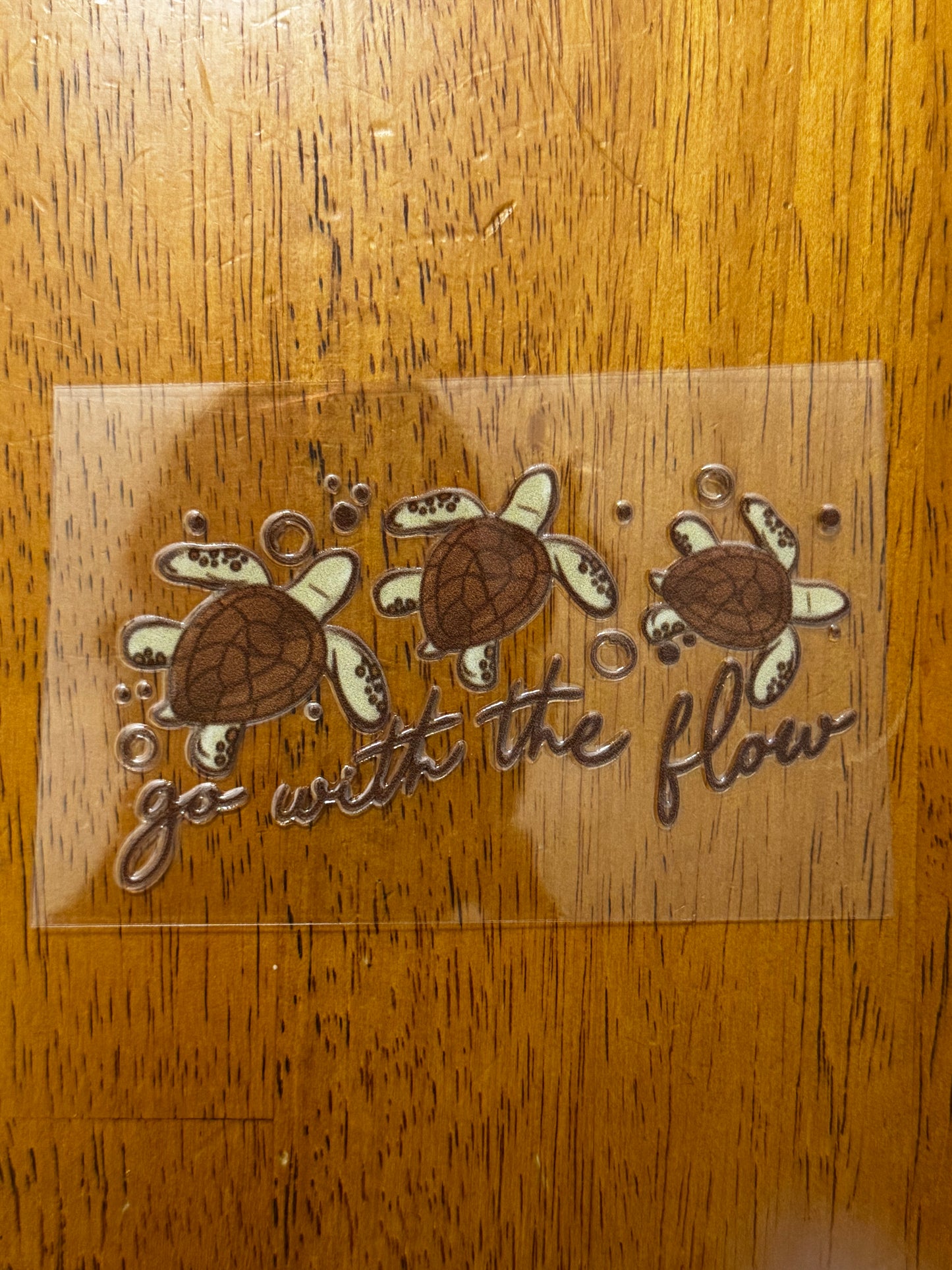 “Go with the flow” Decal