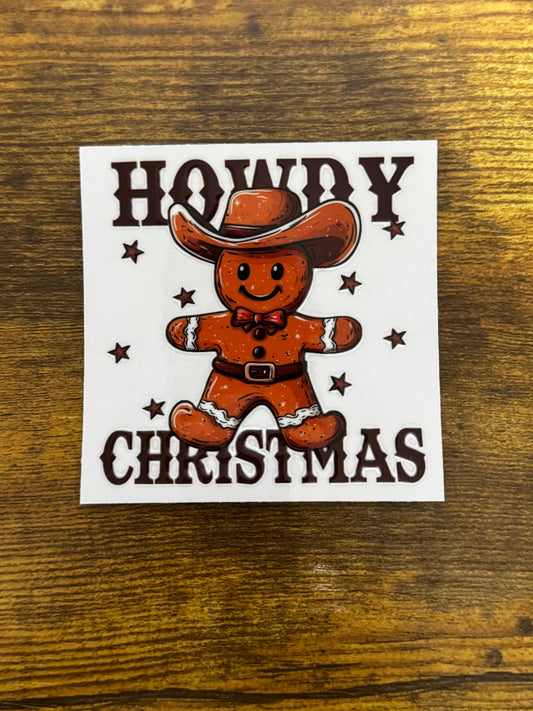 “Howdy Christmas” Decal