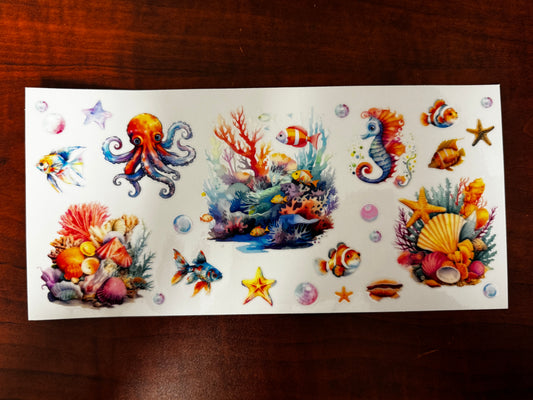“Seahorse & octopus” Wrap #226