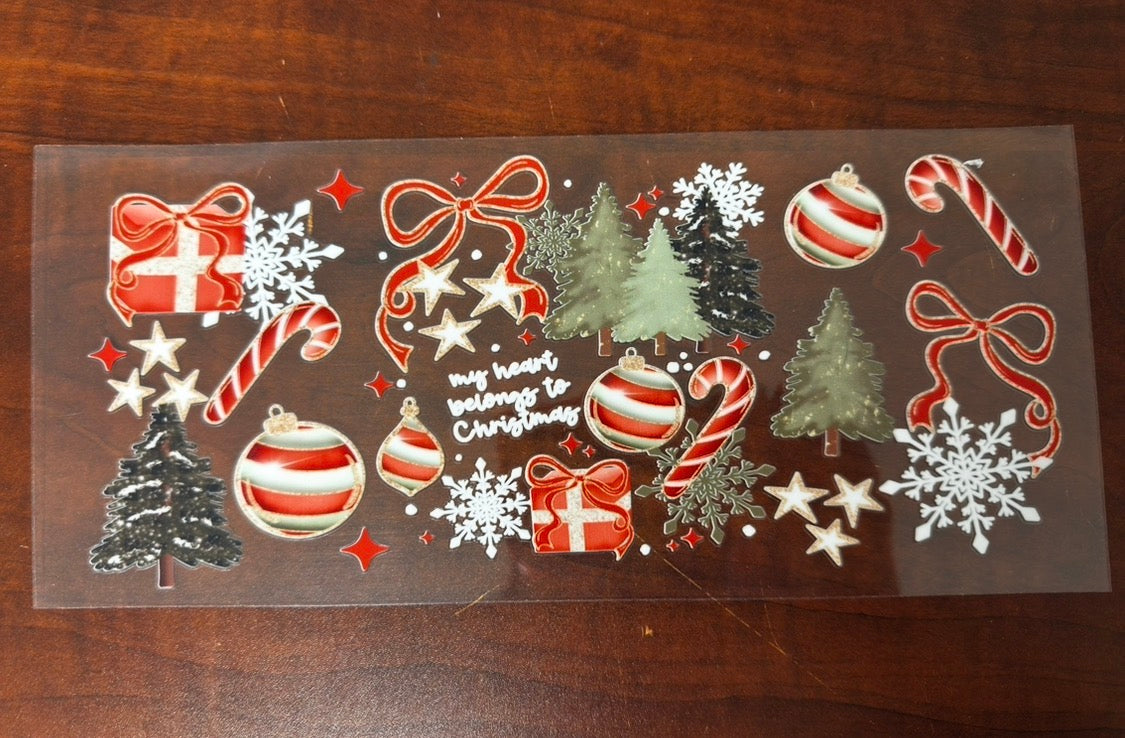 “My heart belongs to Christmas” Wrap #325