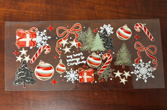 “My heart belongs to Christmas” Wrap #325