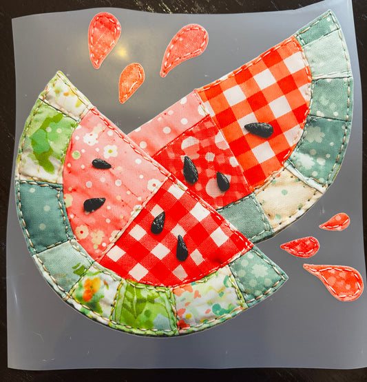 “Watermelon faux patch"