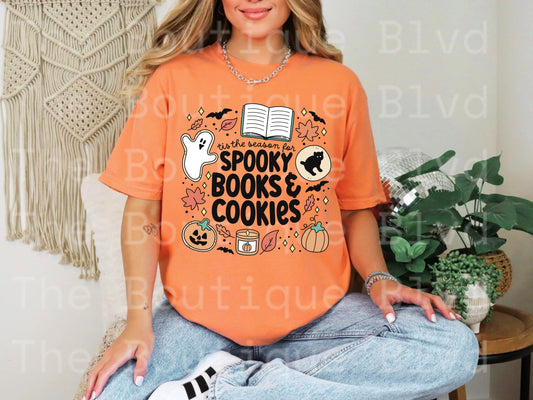 “Spooky books & cookies" t-shirt