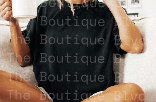 Black Comfort Colors Tee