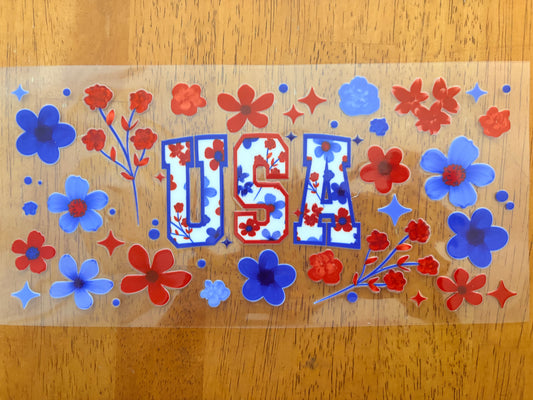 "USA Floral” Wrap #37A