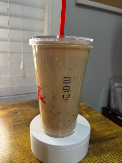MADE TO ORDER* Chicken lover iced coffee 16oz Acrylic Snow globe