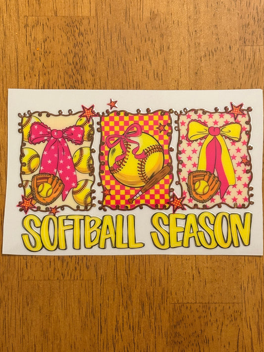 “Softball season” Decal