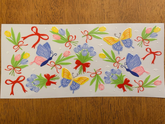 "Flowers and butterflies” Wrap #30A
