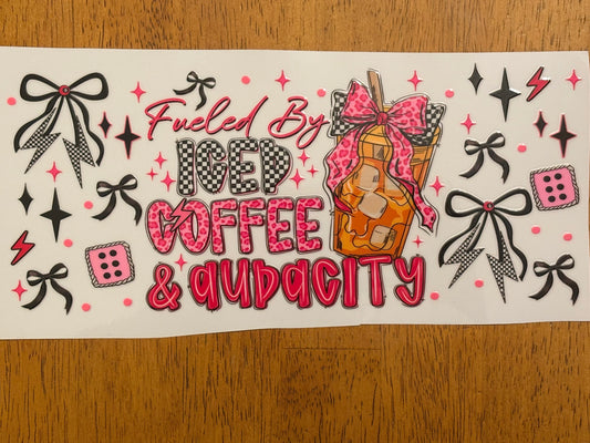 “Iced coffee & audacity” Wrap #8A